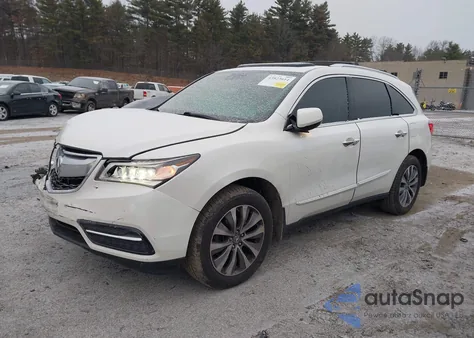 2015 Acura Mdx Technology Package из США, поврежденный, VIN 5FRYD4H44FB018824